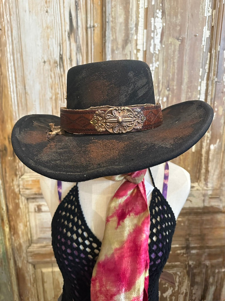 Ornate Leather Hat Bands
