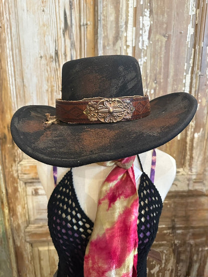 Ornate Leather Hat Bands