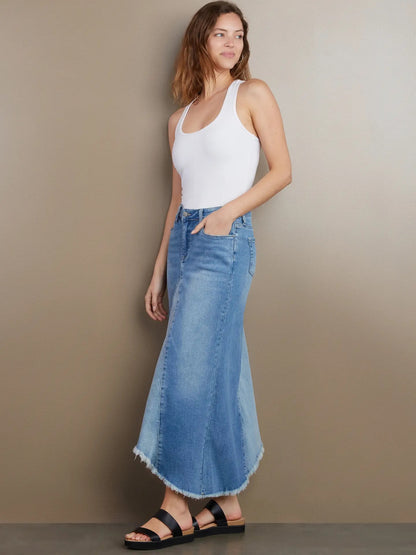 Denim Maxi Skirt