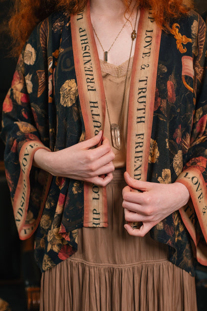 Heart of Gold Cropped Kimono