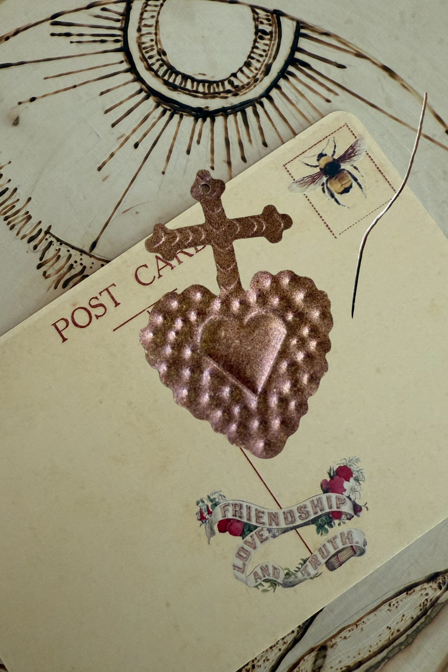 Cross Heart Medallion