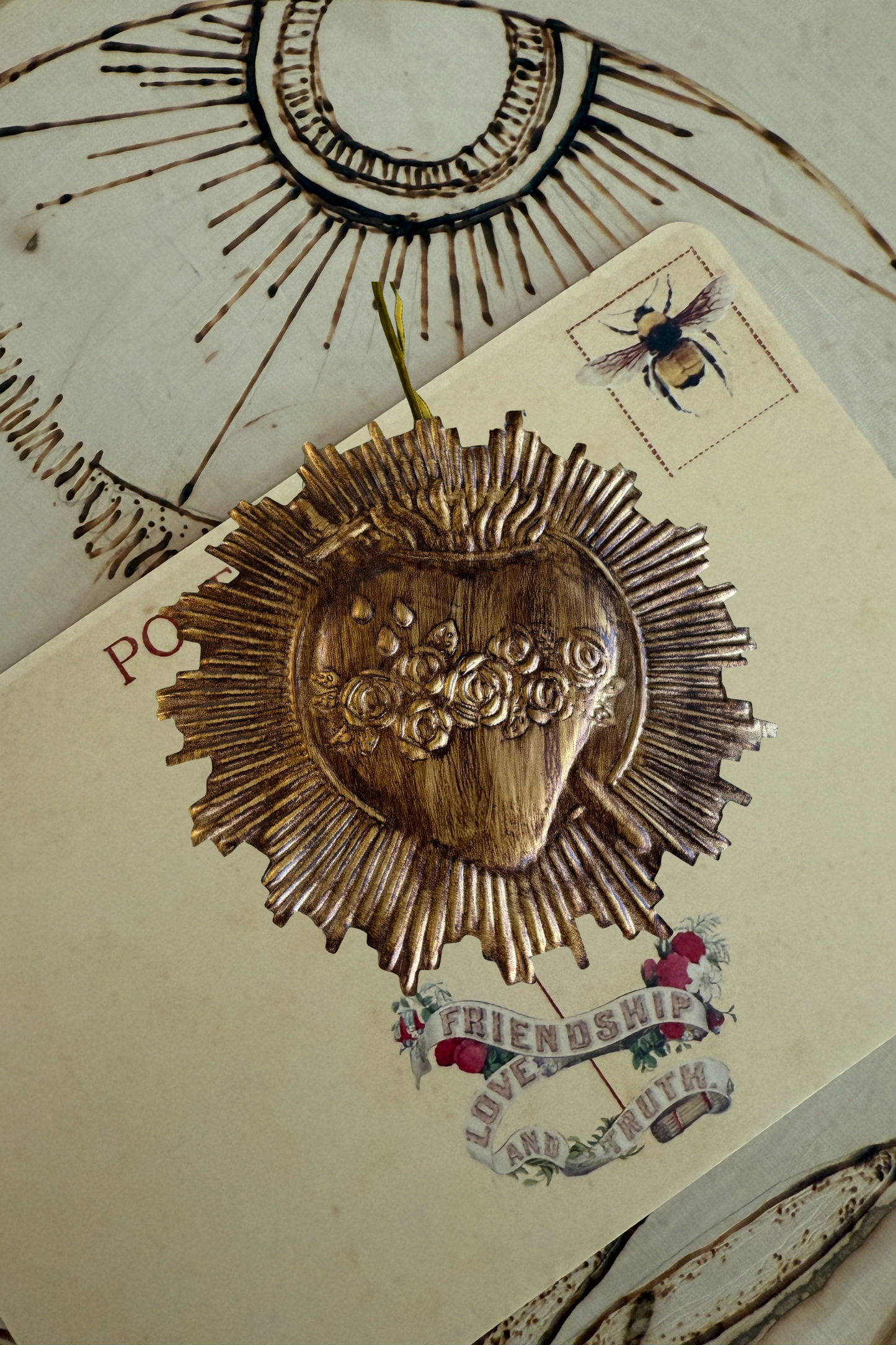 Round Rays Immaculate Heart