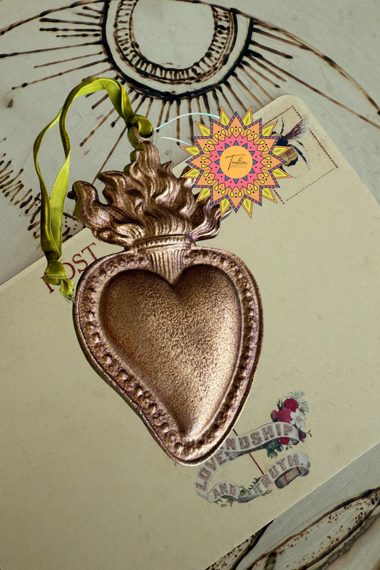 Flaming Heart Ornament