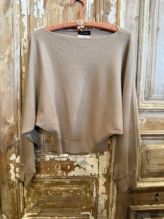 Short Lux Boatneck Sweater