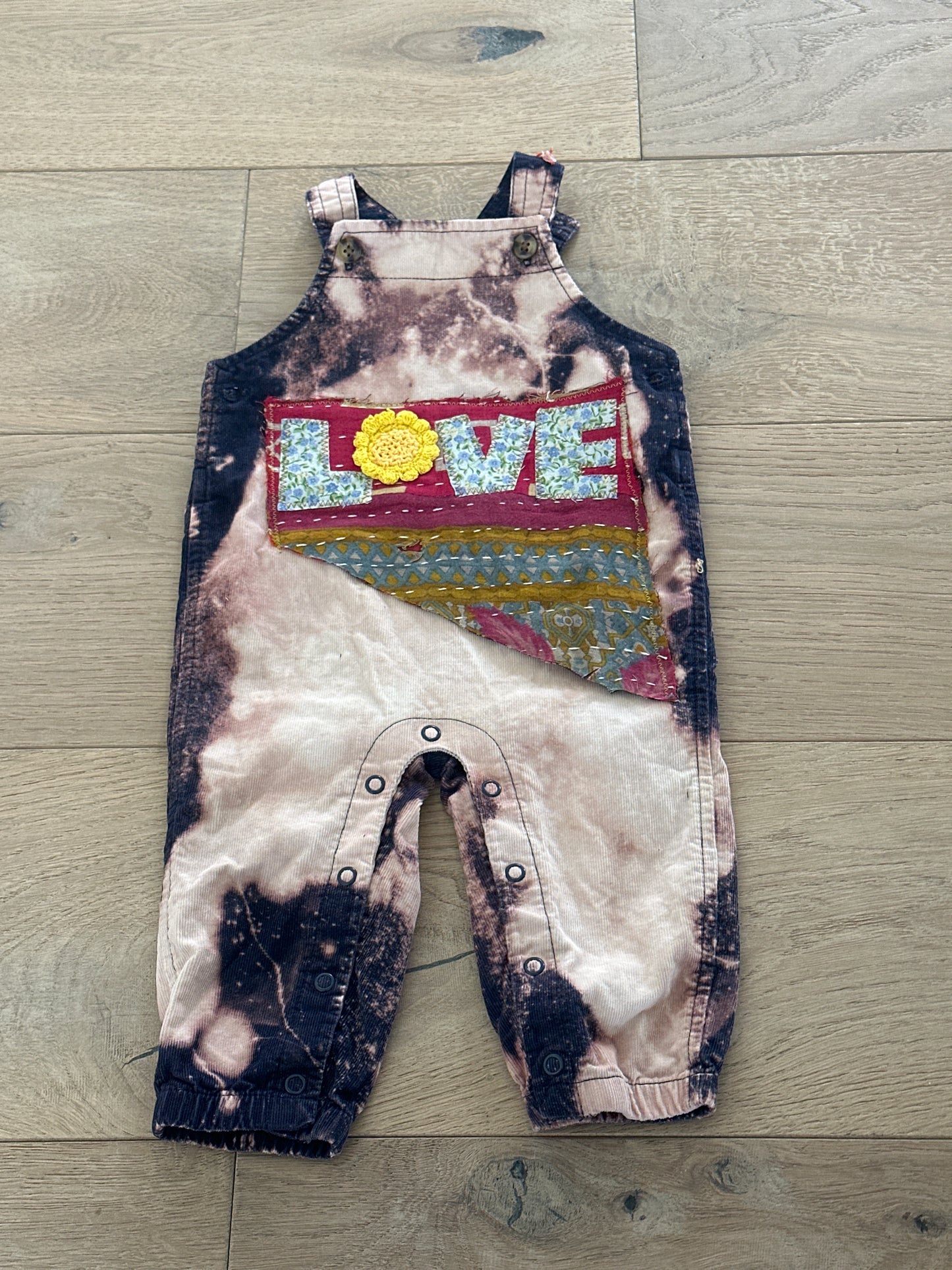 6-9m Up Cycled Overalls