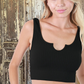 Notched Crop Tank-9903