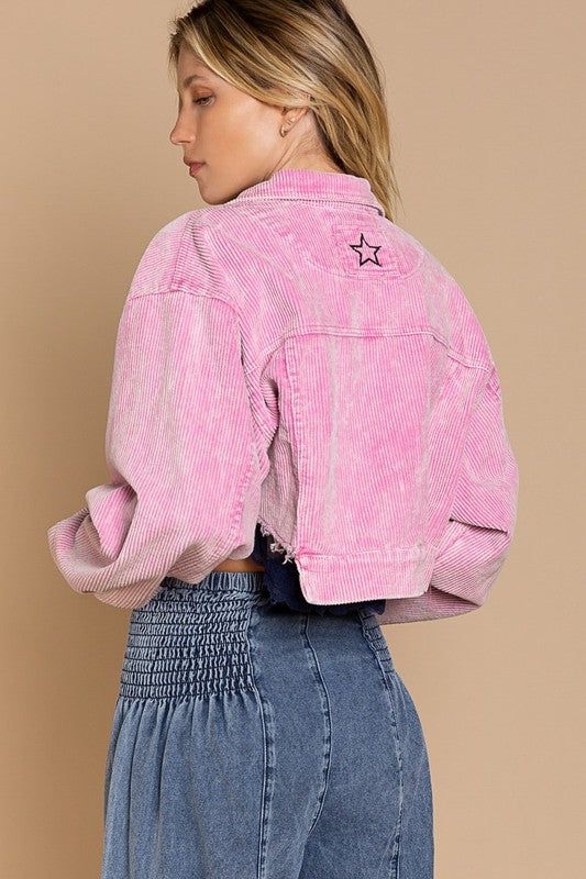 Cropped Corduroy Jacket