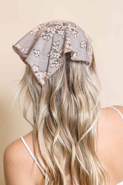 Boho Floral Head Scarf