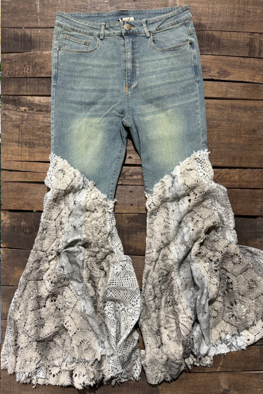 Got You Covered Lace Jeans