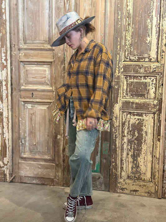 XLarge Ruffled Flannel