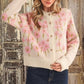 Pink Flower Cardi