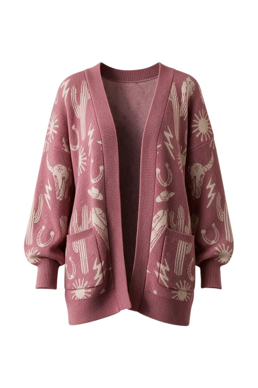 Mauve Cowgirl Cardi
