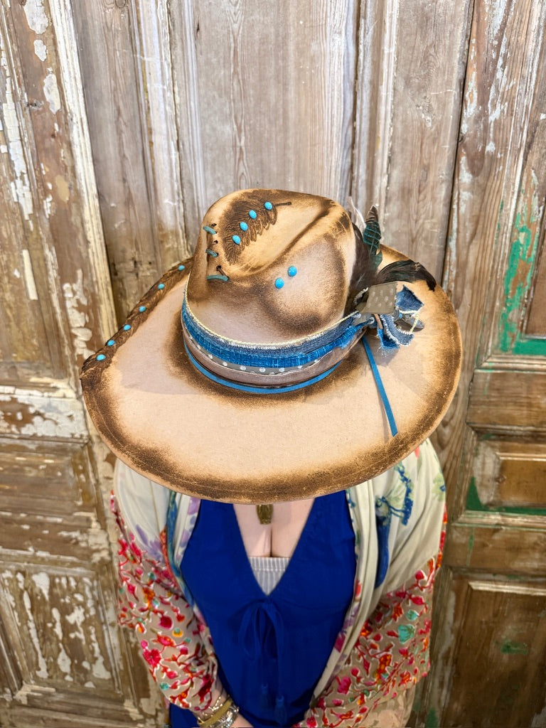 Cowgirl Feather Hat