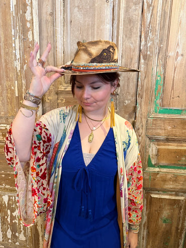 Cowgirl Feather Hat