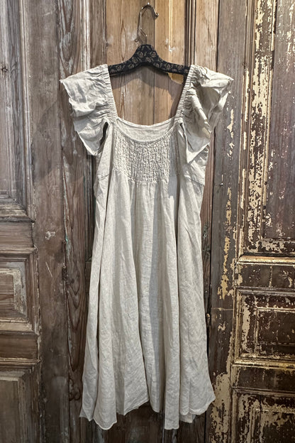 Flutter Linen Dress