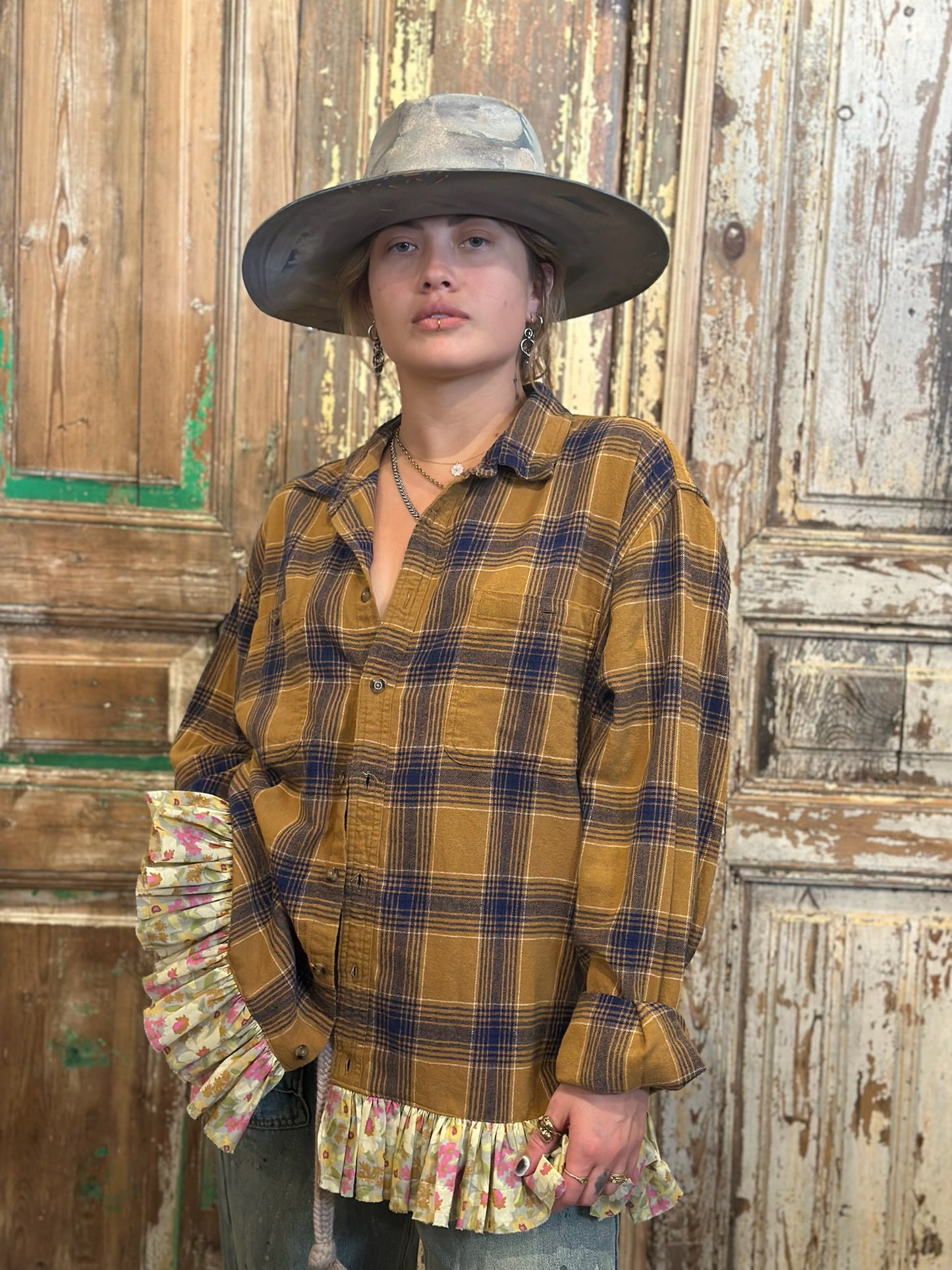 XLarge Ruffled Flannel