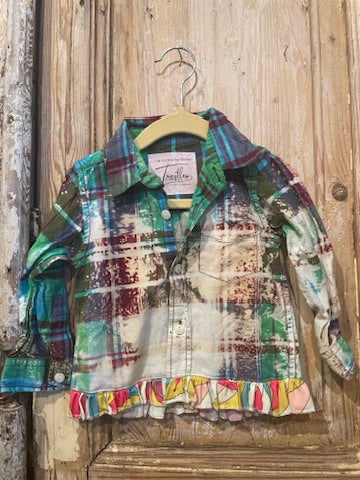 12-18m Ruffled Flannel