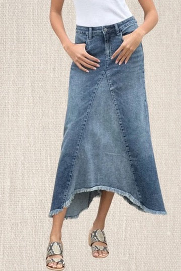 Denim Maxi Skirt
