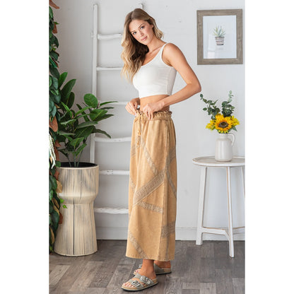Lace Trim Pants