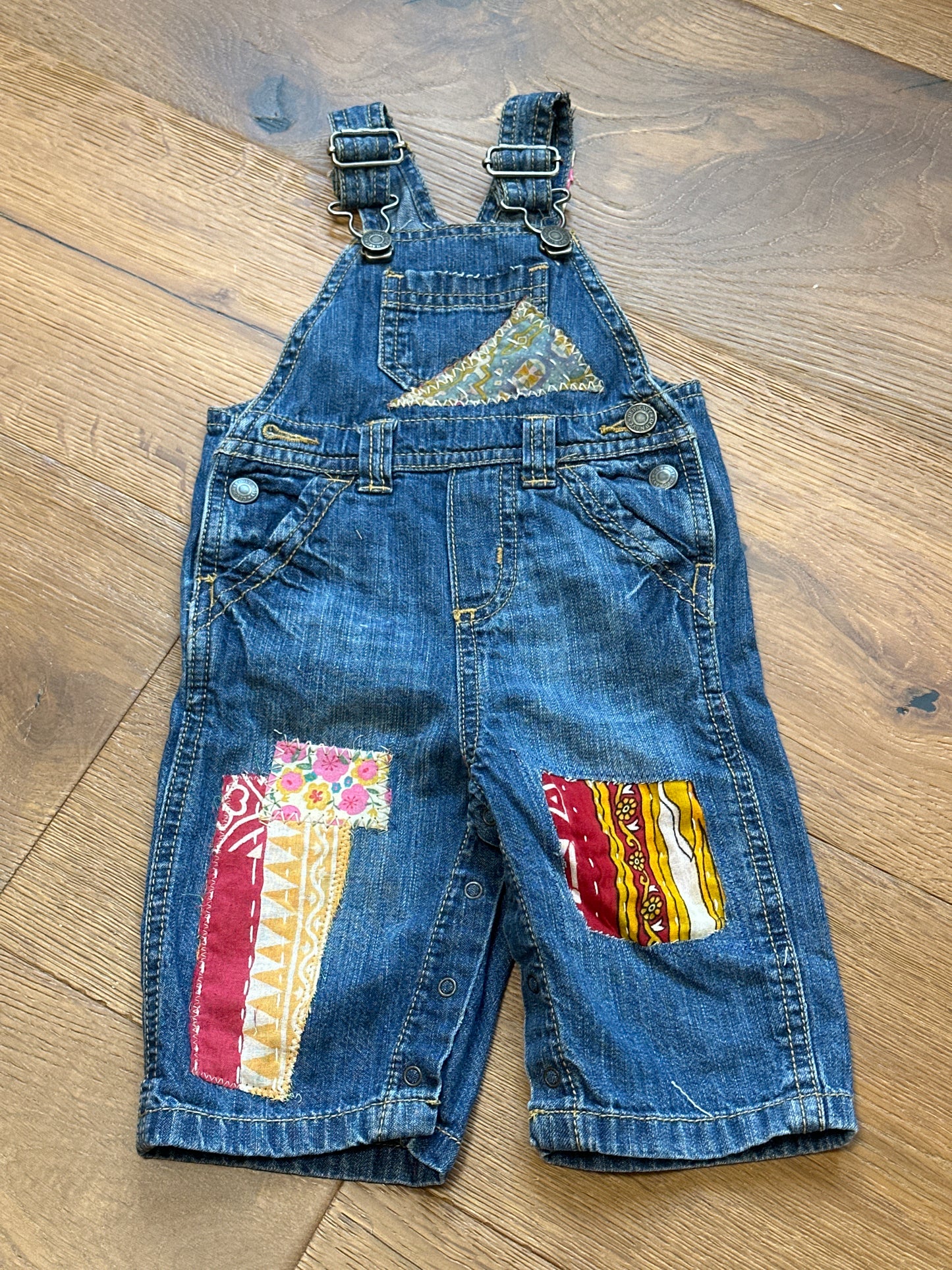 3-6m Up Cycled Overalls