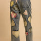 Heart Patchwork Jeans