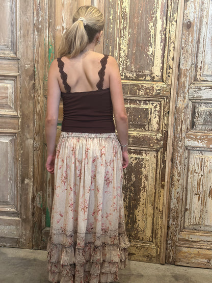 Floral Ruffle Midi