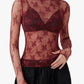 Sheer Lace Top-9967