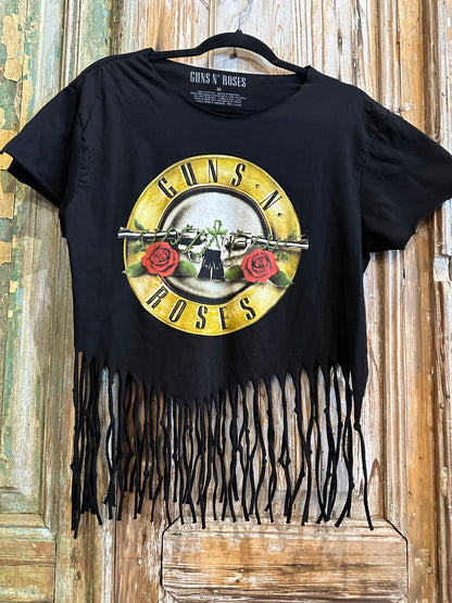Up Cycled Fringe Band Tee
