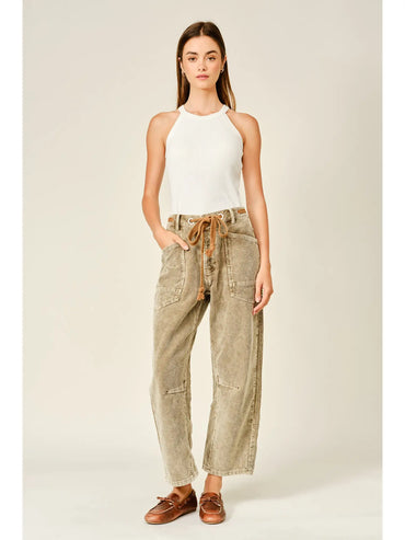 Corduroy Barrel Pants