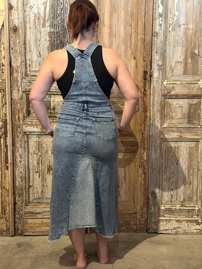 Pieced Denim Jumper