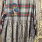 Floral & Plaid Babydoll Top
