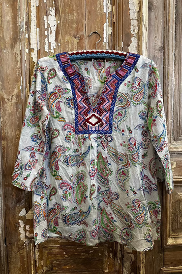 Boho Aztec Blouse