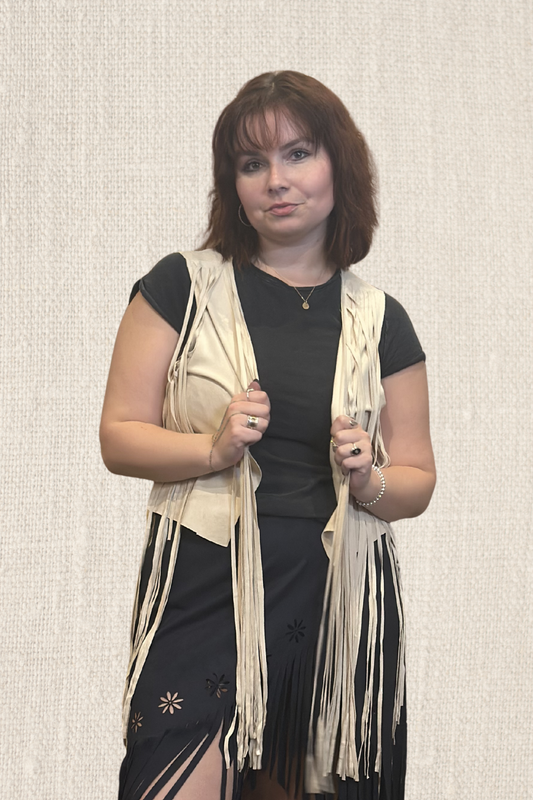 Suede Fringe Vest