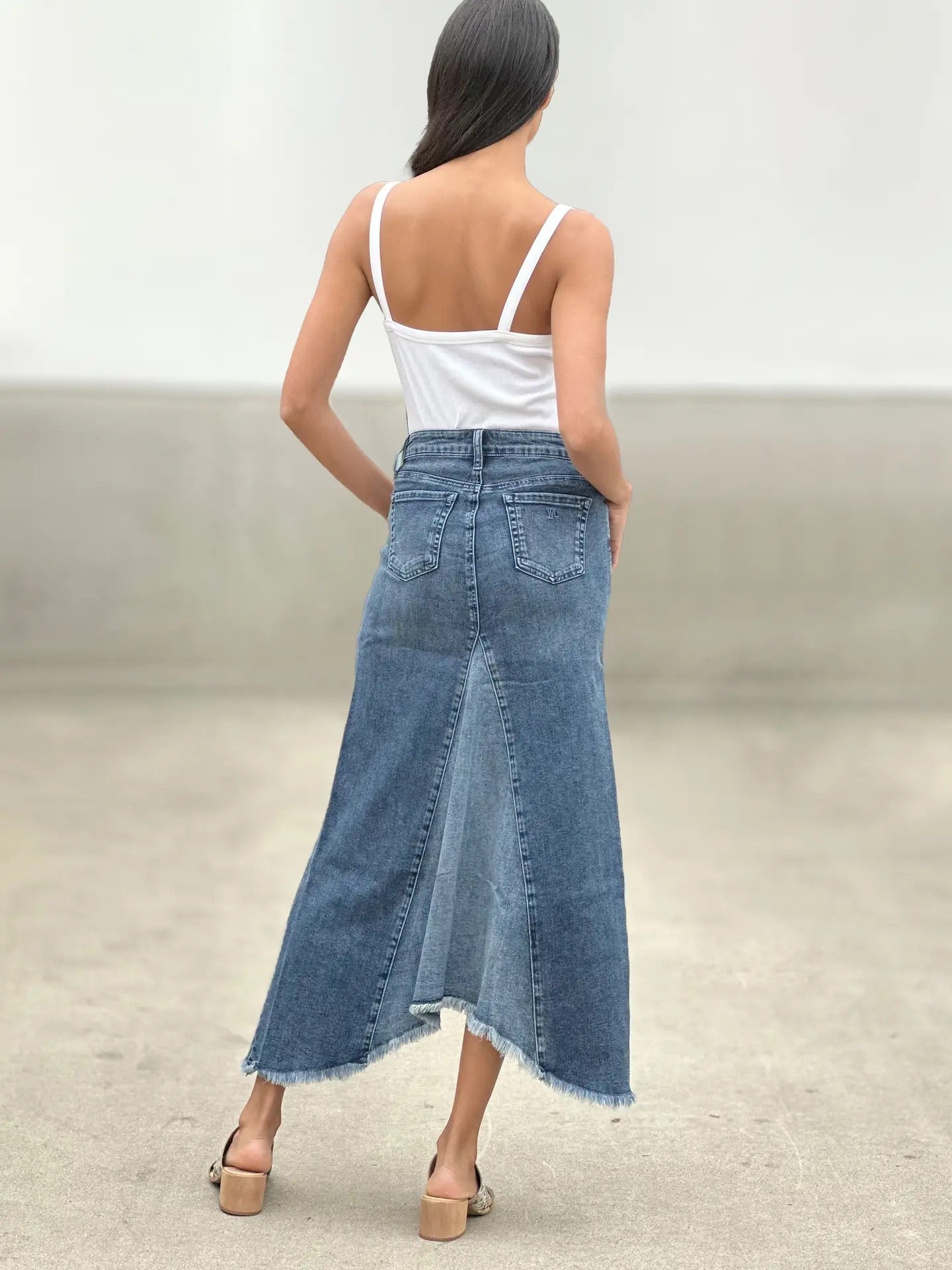 Denim Maxi Skirt