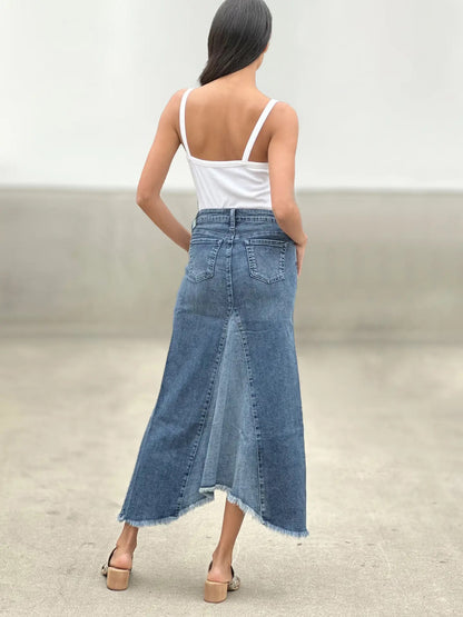 Denim Maxi Skirt