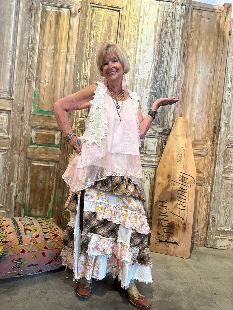 Plaid & Floral  Maxi