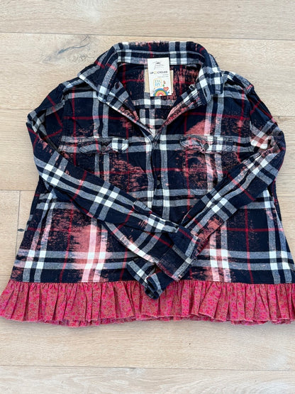 M/L Ruffled Flannel