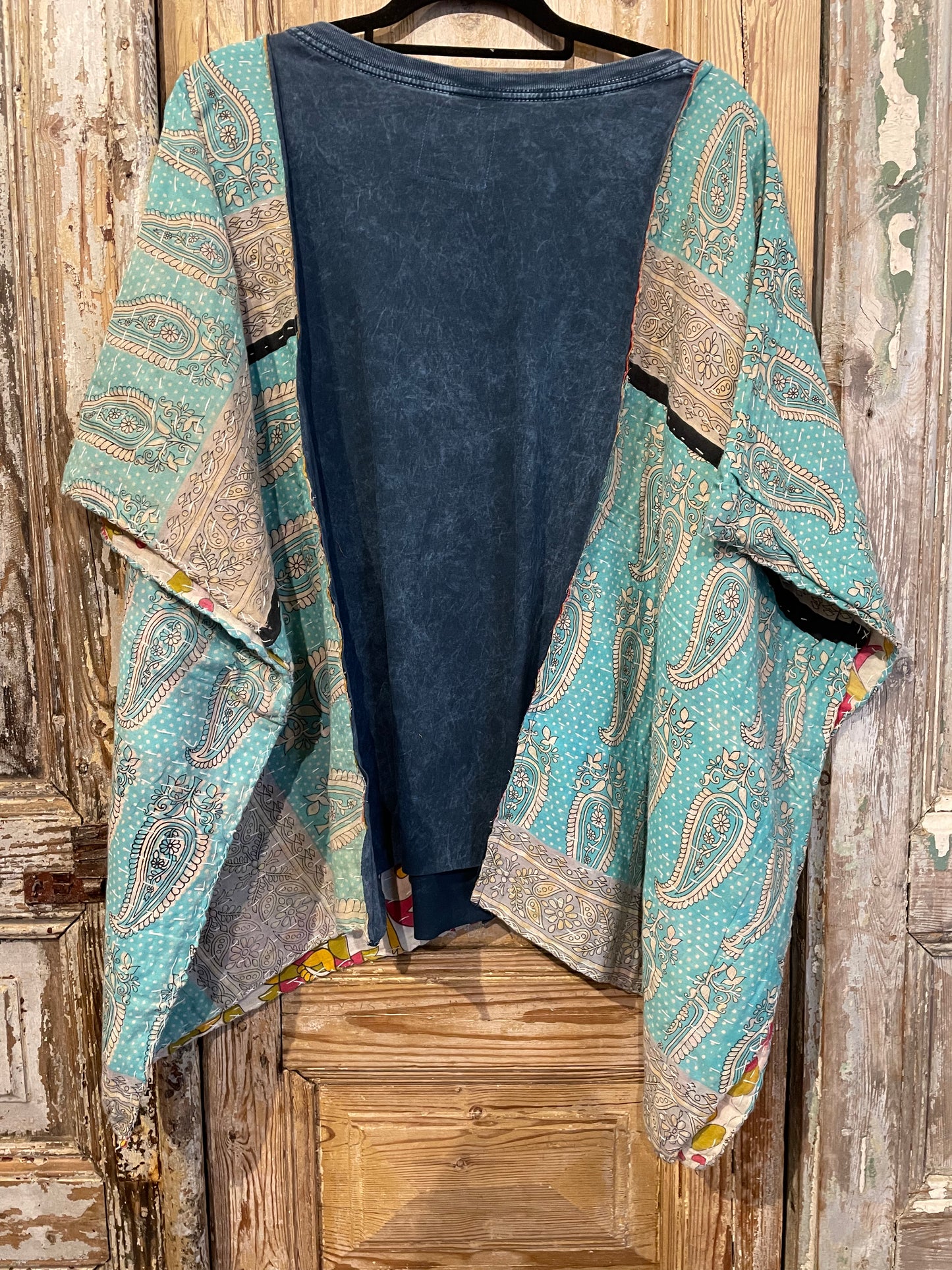 Up Cycled Kantha Poncho