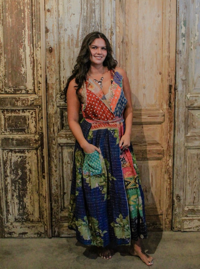 Kantha Sunrise Vest Duster