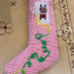 Striped Dog Mini Stocking