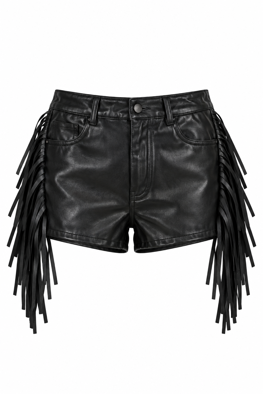 Vegan Side Fringe Shorts