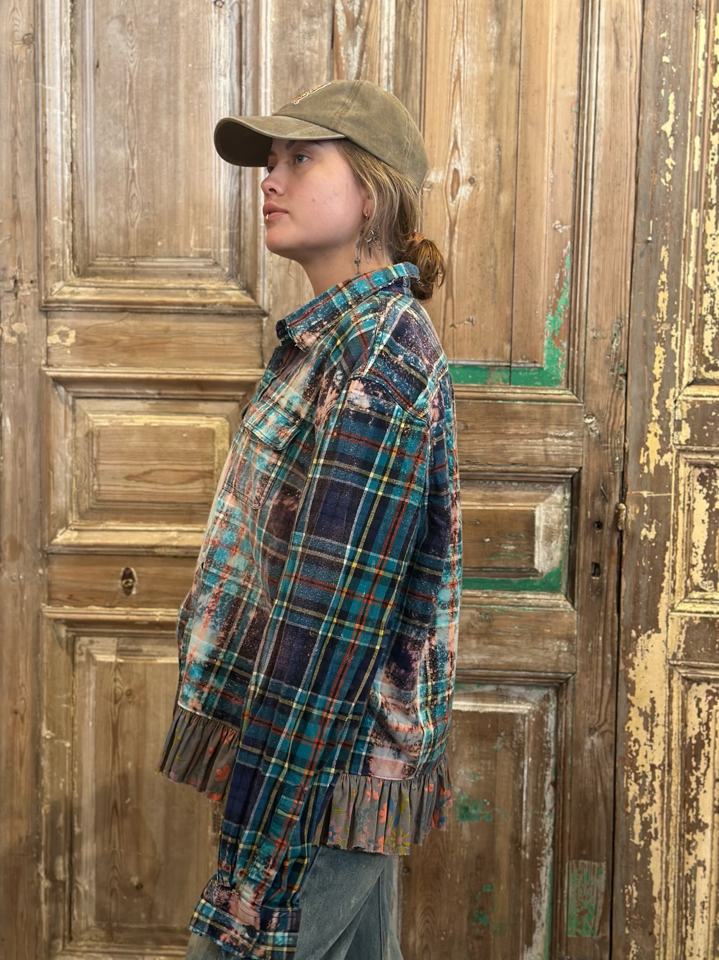 Large Ruffled Flannel