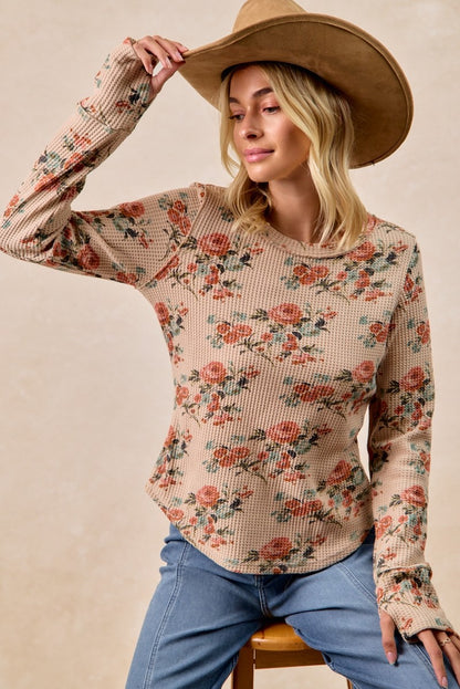 Floral Thumb Hole Thermal
