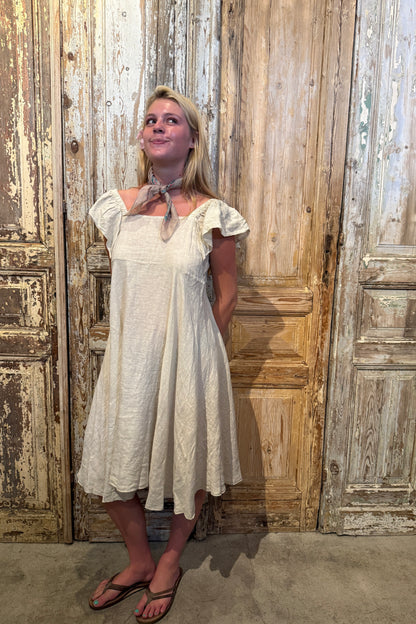 Flutter Linen Dress
