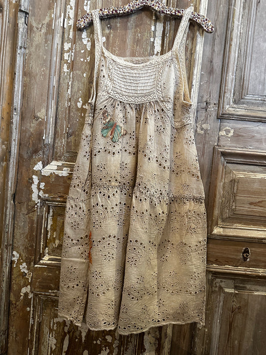 Sleeveless Eyelet Tunic