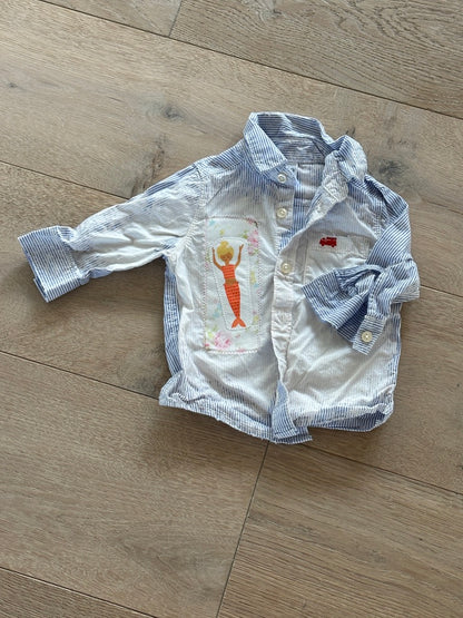 Up Cycled Kids Mermaid Shirts