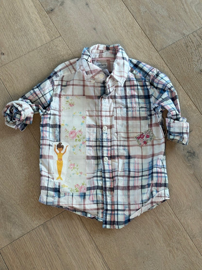 Up Cycled Kids Mermaid Shirts
