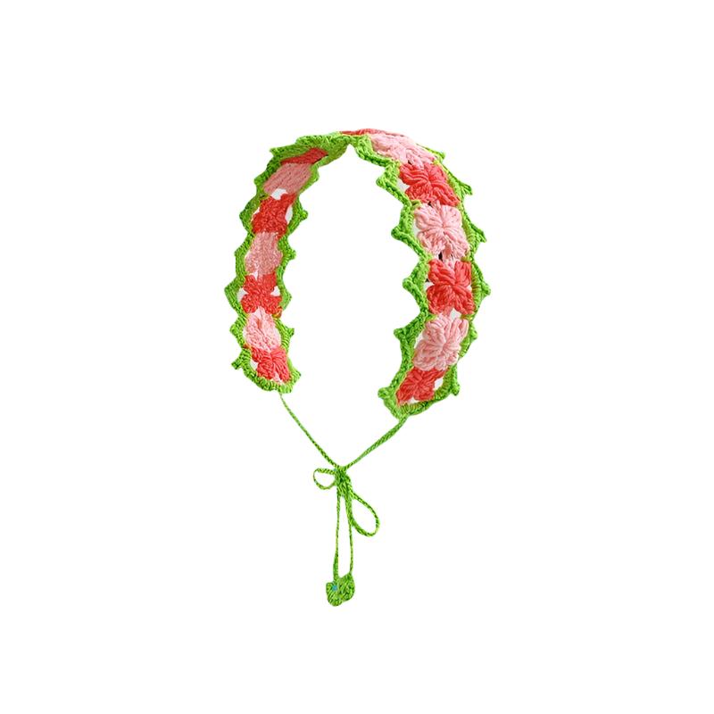 Puff Flower Tie Headband