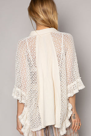 Lace Baby Doll Button Down