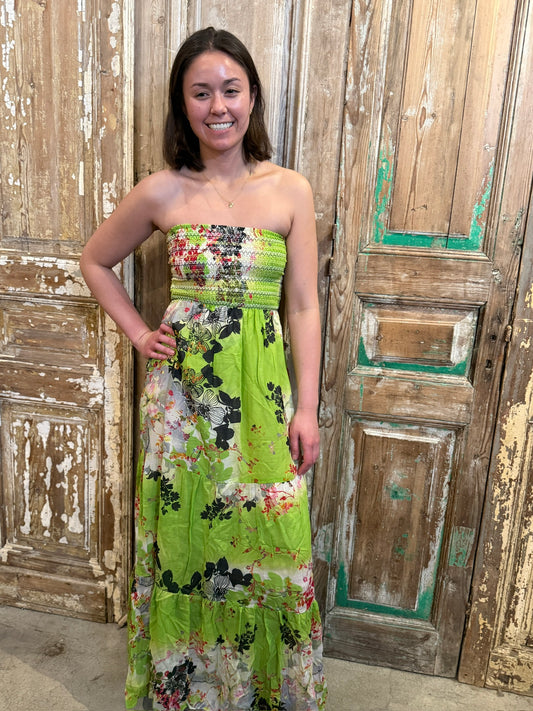 Green Layered Floral